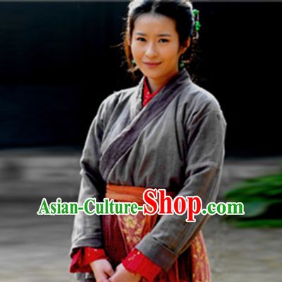 Ancient Chinese Female Civilian Costumes Common People Hanfu Costumes for Women