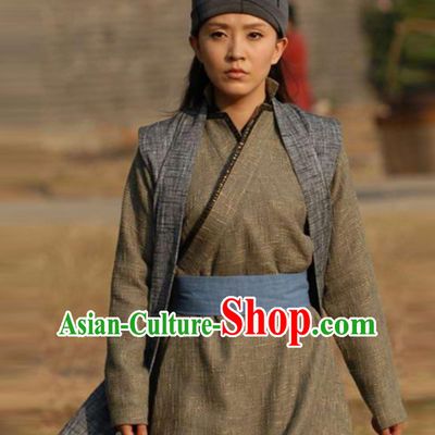 Ancient Chinese China Male Civilian Costume Common People Hanfu Costumes for Men