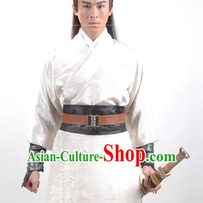 Ancient Chinese China Male Civilian Costumes Common People Hanfu Costumes for Men