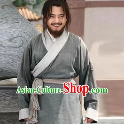 Ancient Chinese China Male Civilian Costume Common People Hanfu Costumes for Men