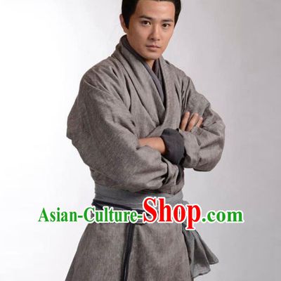 Ancient Chinese China Male Civilian Costume Common People Hanfu Costumes for Men