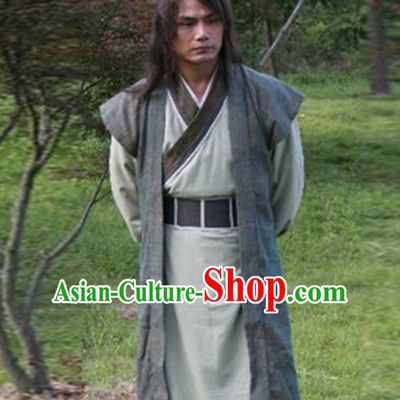 Ancient Chinese Traditional China Male Civilian Costumes Common People Hanfu Costumes for Men