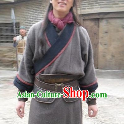 Asian Chinese Traditional China Male Civilian Costumes Common People Hanfu Costumes for Men