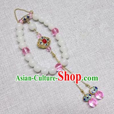 Chinese Traditional Hanfu Pendant Palace Brooch Accessories Ancient Qing Dynasty Queen Breastpin for Women