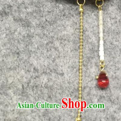 Chinese Traditional Hanfu Pendant Accessories Palace Blueing Cloud Brooch Ancient Qing Dynasty Queen Breastpin for Women