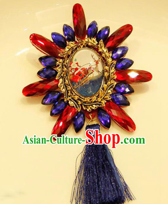 Handmade Gothic Brooch Accessories Halloween Fancy Ball Cosplay Breastpin for Women Handmade Gothic Brooch Accessories Halloween Fancy Ball Cosplay Breastpin for Women