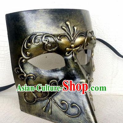 Handmade Halloween Cosplay Mask Fancy Ball Stage Show Face Masks Accessories for Men