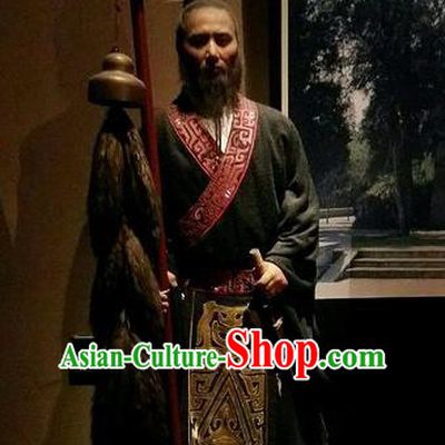 Chinese Ancient Western Han Dynasty Diplomat Zhang Qian Costumes Complete Set