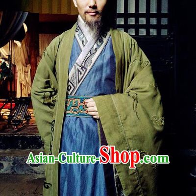 Chinese Ancient Zhou Dynasty Minister Chang Hong Costumes Complete Set