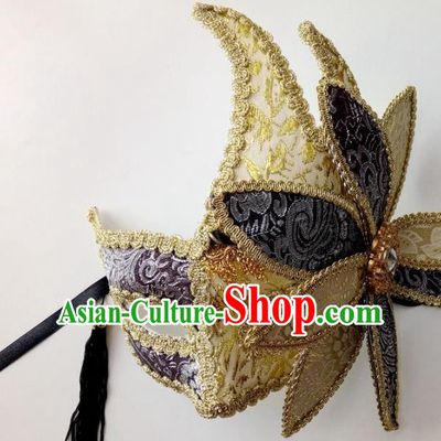 Handmade Halloween Venice Carnival Mask Fancy Ball Cosplay Stage Show Face Masks Accessories for Women