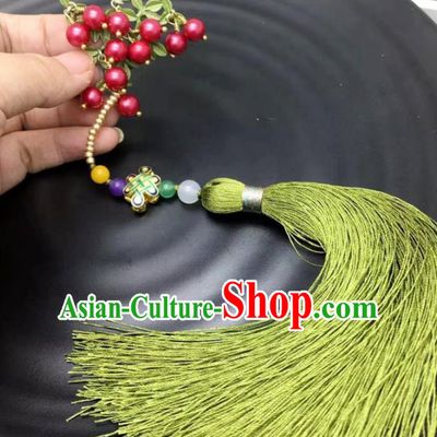 Chinese Traditional Hanfu Enamel Breastpin Accessories Ancient Qing Dynasty Imperial Consort Brooch Pendant for Women