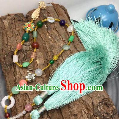 Chinese Traditional Hanfu Court Breastpin Accessories Ancient Qing Dynasty Imperial Consort Brooch Pendant for Women
