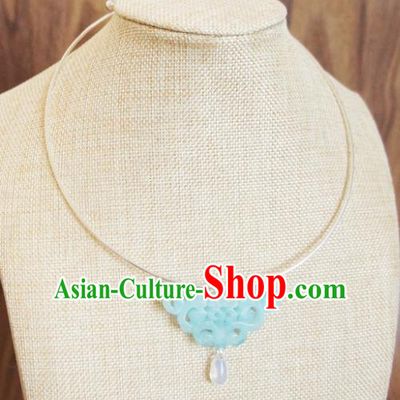 Chinese Traditional Hanfu Jewelry Accessories Ancient Ming Dynasty Princess Necklace for Women