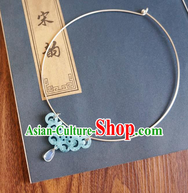Chinese Traditional Hanfu Jewelry Accessories Ancient Ming Dynasty Princess Necklace for Women Chinese Traditional Hanfu Jewelry Accessories Ancient Ming Dynasty Princess Necklace for Women