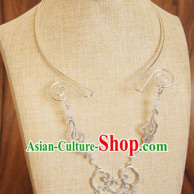 Chinese Traditional Hanfu Jewelry Accessories Ancient Ming Dynasty Princess Cloud Necklace for Women