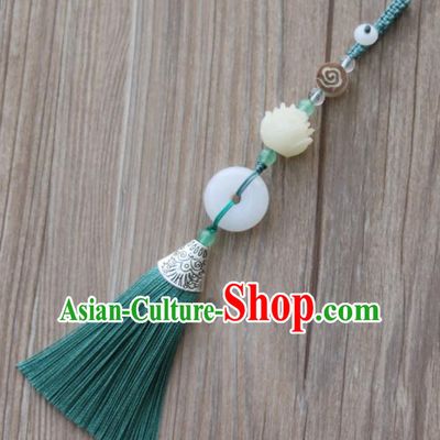 Chinese Traditional Hanfu Carving Lotus Brooch Pendant Ancient Cheongsam Breastpin Accessories for Women