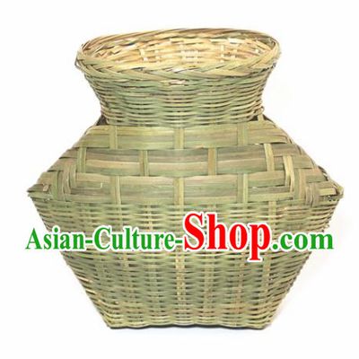 Chinese Traditional Bamboo Ware Handmade Bamboo Weaving Creel Basket