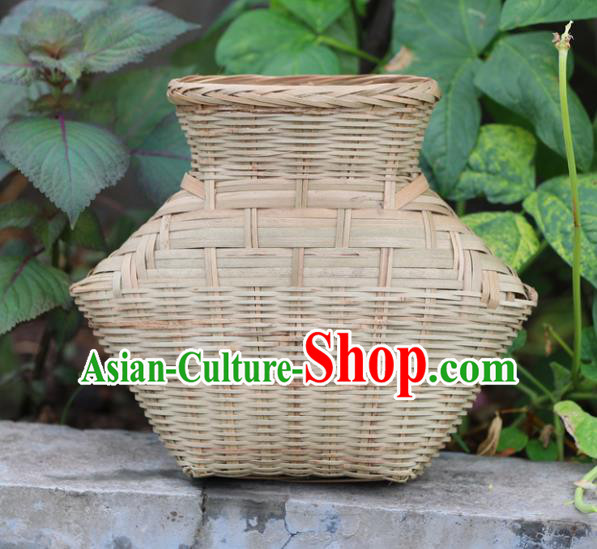 Chinese Traditional Bamboo Ware Handmade Bamboo Weaving Creel Basket Chinese Traditional Bamboo Ware Handmade Bamboo Weaving Creel Basket