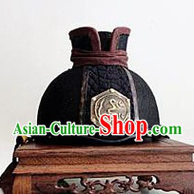 Chinese Traditional Handmade Ming Dynasty Blades Hat Ancient Drama Swordsman Headwear for Men