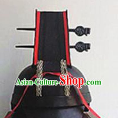 Chinese Traditional Handmade Ming Dynasty Imperial Bodyguard Hat Ancient Drama Swordsman Headwear for Men