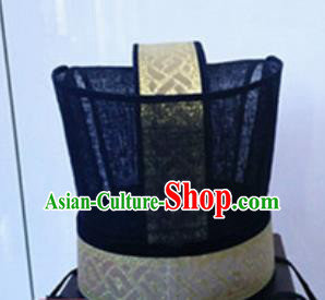 Chinese Traditional Handmade Han Dynasty Hat Ancient Drama Minister Headwear for Men