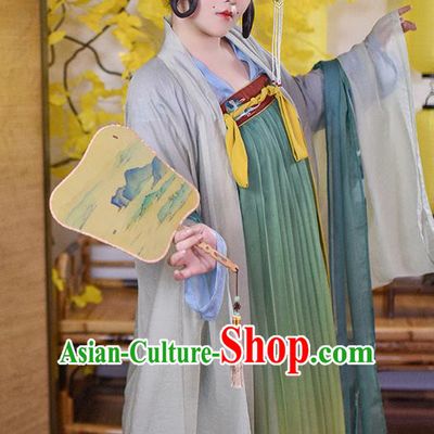 Traditional Chinese Tang Dynasty Court Consort Replica Costumes Ancient Imperial Concubine Hanfu Dress for Women