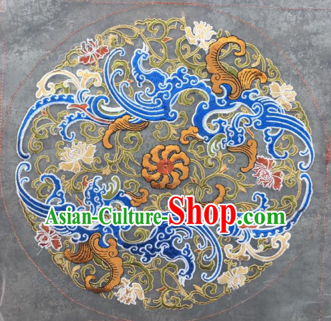 Chinese Traditional Embroidery Cloth Accessories National Embroidered Cloud Dress Patch Chinese Traditional Embroidery Cloth Accessories National Embroidered Cloud Dress Patch