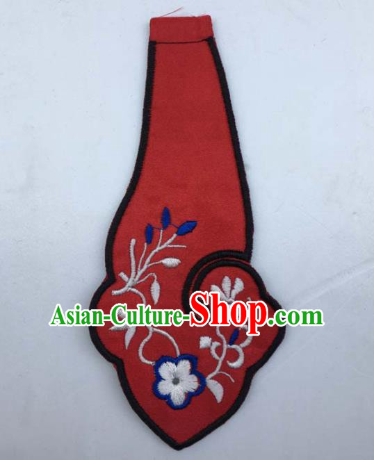 Chinese Traditional Embroidery Red Shoulder Accessories National Embroidered Cloud Patch Chinese Traditional Embroidery Red Shoulder Accessories National Embroidered Cloud Patch