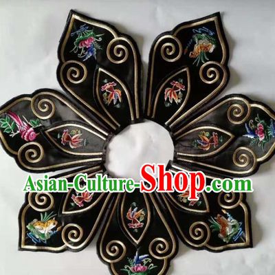 Chinese Traditional Embroidery Collar Shoulder Accessories National Embroidered Patch
