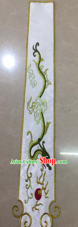 Chinese Traditional National Embroidered Dragon White Applique Dress Patch Embroidery Cloth Accessories Chinese Traditional National Embroidered Dragon White Applique Dress Patch Embroidery Cloth Accessories