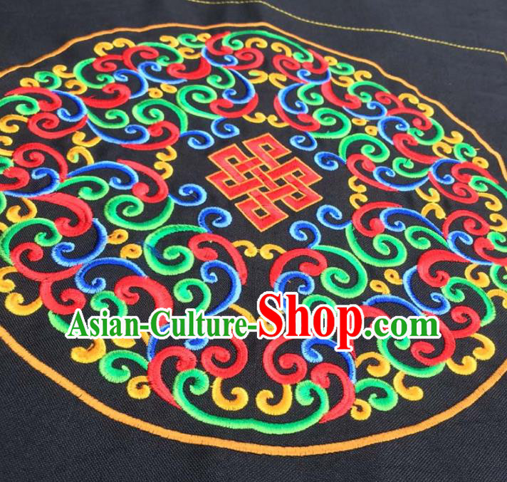 Chinese Traditional Embroidered Knot Applique National Dress Patch Embroidery Cloth Accessories Chinese Traditional Embroidered Knot Applique National Dress Patch Embroidery Cloth Accessories