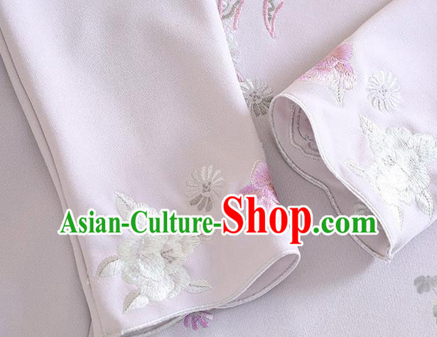 Chinese Traditional Tang Suit Embroidered Grey Cheongsam National Costume Qipao Dress for Women Chinese Traditional Tang Suit Embroidered Grey Cheongsam National Costume Qipao Dress for Women