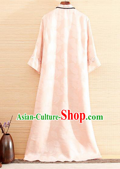 Traditional Chinese National Embroidered Pink Qipao Dress Tang Suit Cheongsam Costume for Women Traditional Chinese National Embroidered Pink Qipao Dress Tang Suit Cheongsam Costume for Women