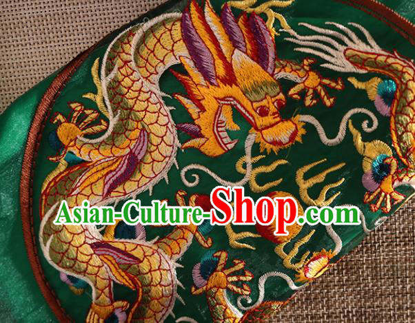 Chinese Traditional Tang Suit Embroidered Dragon Green Organza Blouse National Costume Qipao Upper Outer Garment for Women Chinese Traditional Tang Suit Embroidered Dragon Green Organza Blouse National Costume Qipao Upper Outer Garment for Women