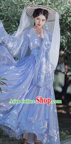 Traditional Chinese Tang Dynasty Imperial Consort Purple Hanfu Dress Ancient Palace Royal Princess Historical Costumes for Women
