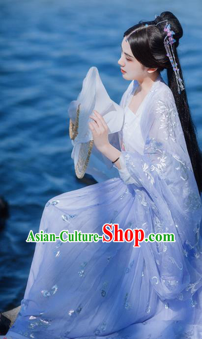 Traditional Chinese Tang Dynasty Imperial Consort Purple Hanfu Dress Ancient Palace Royal Princess Historical Costumes for Women