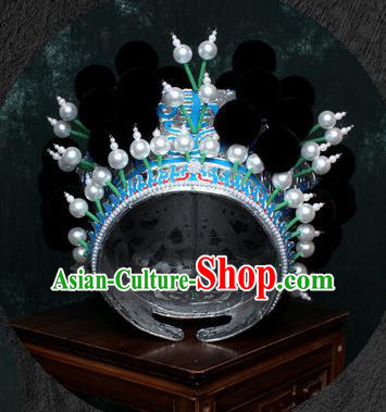Chinese Traditional Beijing Opera Takefu Hat Peking Opera Black Venonat Helmet for Men Chinese Traditional Beijing Opera Takefu Hat Peking Opera Black Venonat Helmet for Men