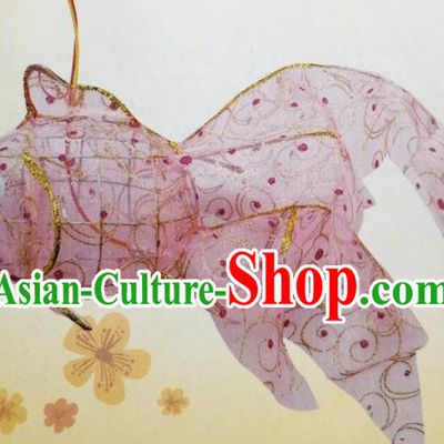 Chinese Traditional New Year Pink Palace Lantern Handmade Hanging Lantern Asian Ceiling Lanterns Ancient Lamp