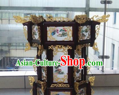 Chinese Traditional Handmade Wood Palace Lantern Asian New Year Lantern Ancient Lamp Chinese Traditional Handmade Wood Palace Lantern Asian New Year Lantern Ancient Lamp