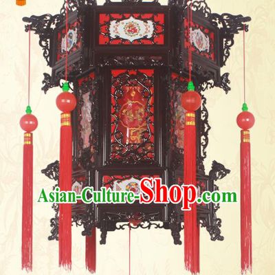 Chinese Traditional Handmade Palace Lantern Asian New Year Lantern Ancient Ceiling Lamp