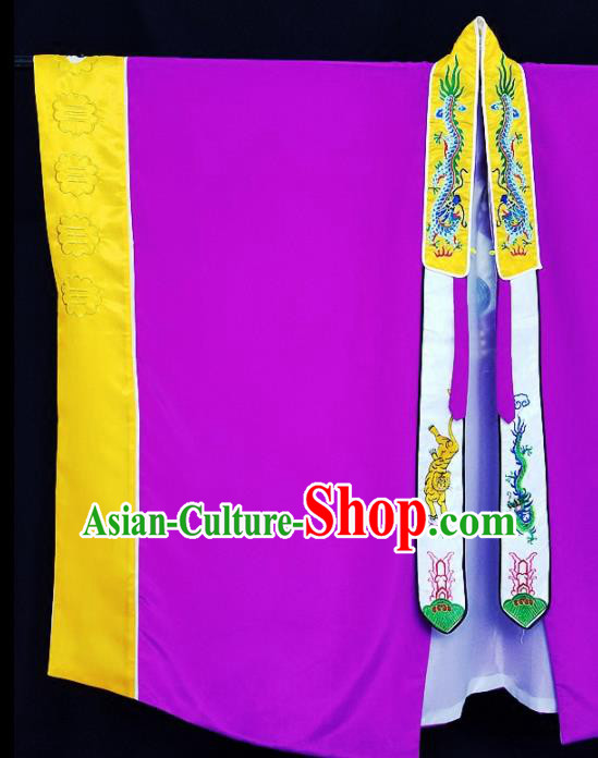 Chinese Ancient Taoist Priest Embroidered Tai Chi Purple Cassocks Traditional Taoism Vestment Costume Chinese Ancient Taoist Priest Embroidered Tai Chi Purple Cassocks Traditional Taoism Vestment Costume