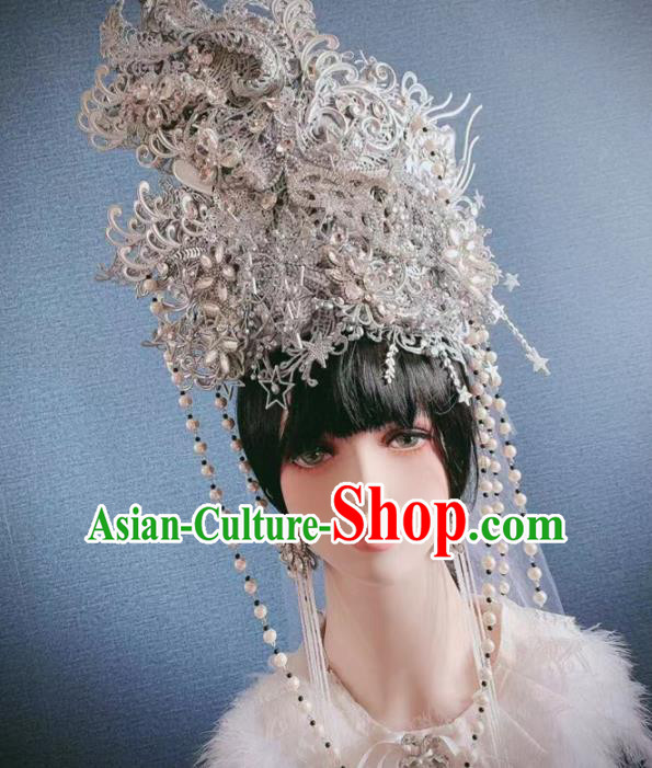 Top Grade Halloween Stage Show Hair Accessories Brazilian Carnival Headdress for Women