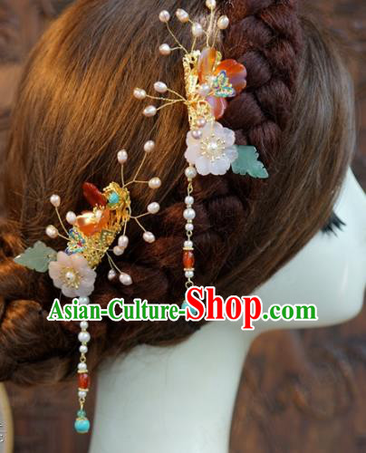 Traditional Chinese Handmade Hair Accessories Ancient Hanfu Hair Combs for Women
