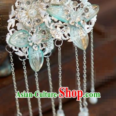Traditional Chinese Handmade Court Tassel Hairpins Hair Accessories Ancient Hanfu Hair Clip for Women