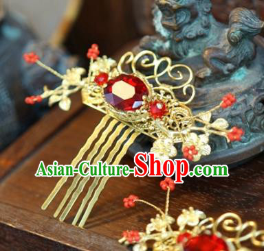 Traditional Chinese Handmade Court Hairpins Hair Accessories Ancient Queen Hanfu Hair Comb for Women Traditional Chinese Handmade Court Hairpins Hair Accessories Ancient Queen Hanfu Hair Comb for Women