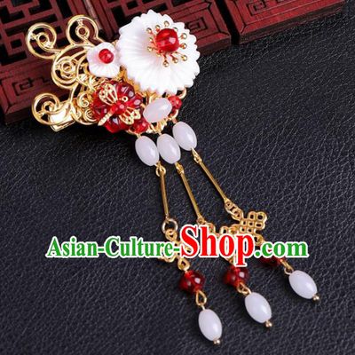 Traditional Chinese Ancient Hanfu Tassel Hair Claws Court Queen Hairpins Handmade Hair Accessories for Women