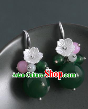 Traditional Chinese Handmade Court Green Ear Accessories Classical Earrings for Women Traditional Chinese Handmade Court Green Ear Accessories Classical Earrings for Women