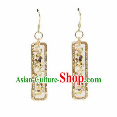 Traditional Chinese Handmade Court Ear Accessories Classical Tassel Earrings for Women