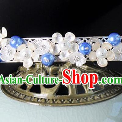 Traditional Chinese Ancient Hanfu Plum Hair Crown Court Queen Hairpins Handmade Hair Accessories for Women