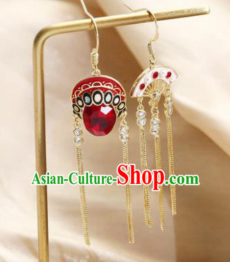Traditional Chinese Classical Peking Opera Earrings Handmade Court Ear Accessories for Women Traditional Chinese Classical Peking Opera Earrings Handmade Court Ear Accessories for Women